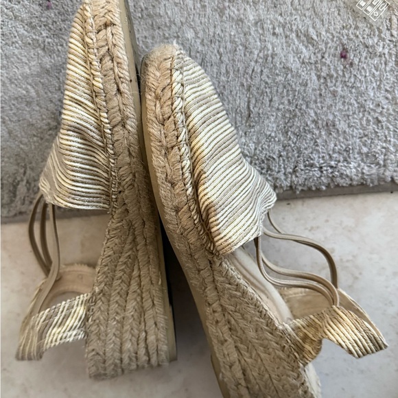 Toni pons Natural Beige Espadrille Flats with Ankle Ties - Picture 3 of 3